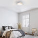 Foursquare LED 14 inch Brushed Stainless Steel Flush Mount Ceiling Light